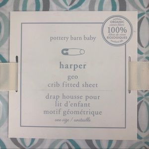NWT Pottery Barn Kids Harper Fitted Crib Sheet